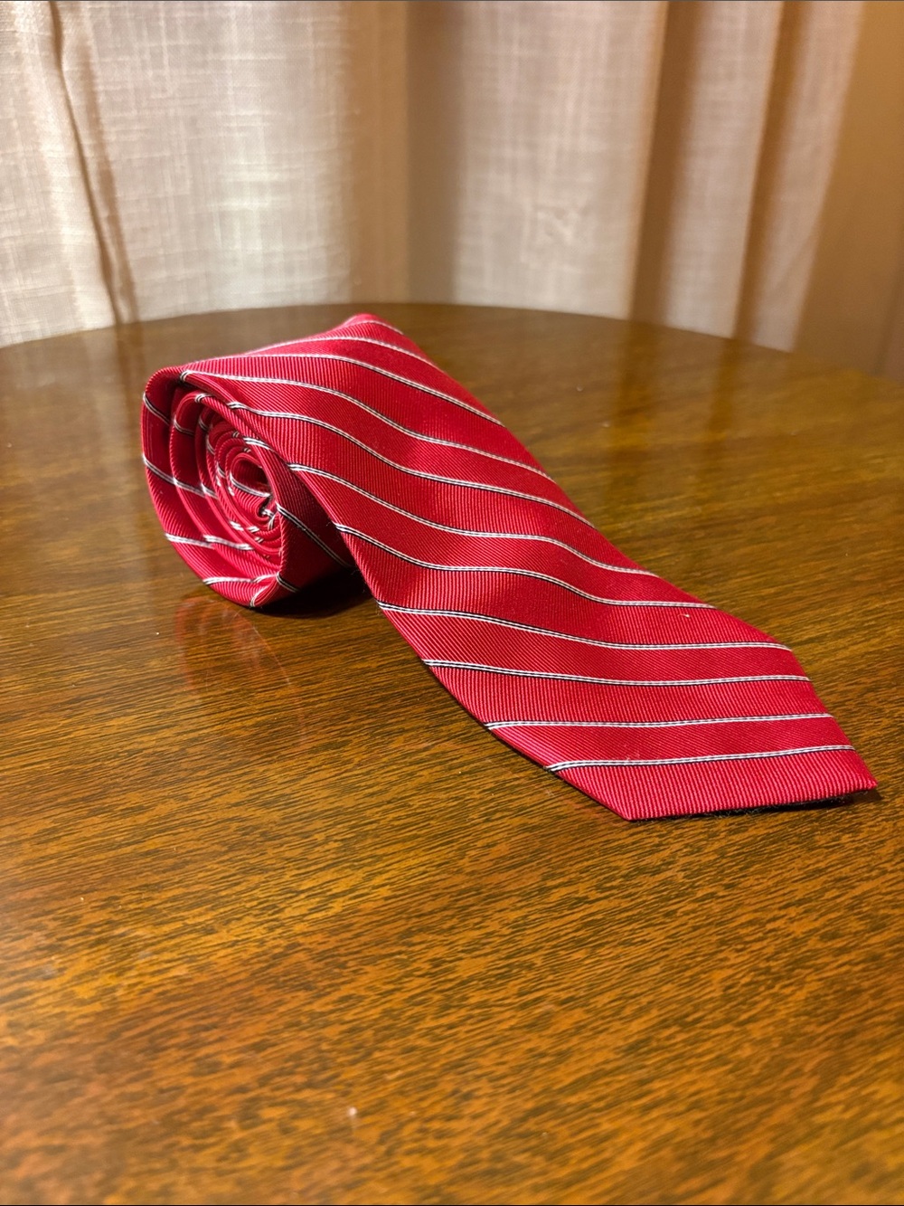 Red Striped Power Tie